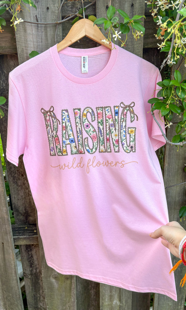 Raising Wild flower Graphic T-Shirt
