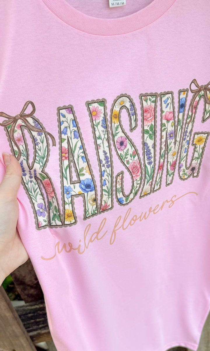 Raising Wild flower Graphic T-Shirt