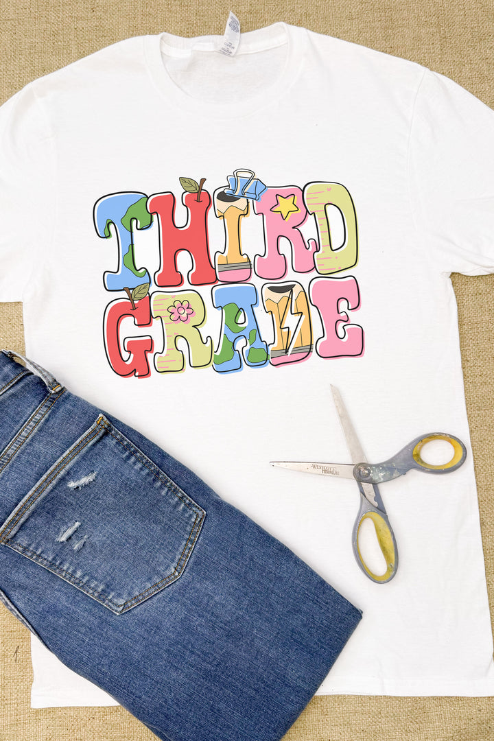 Retro Grade Level Teacher Graphic T-Shirt