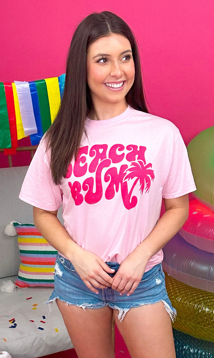 Retro Beach Bum Graphic T-Shirt