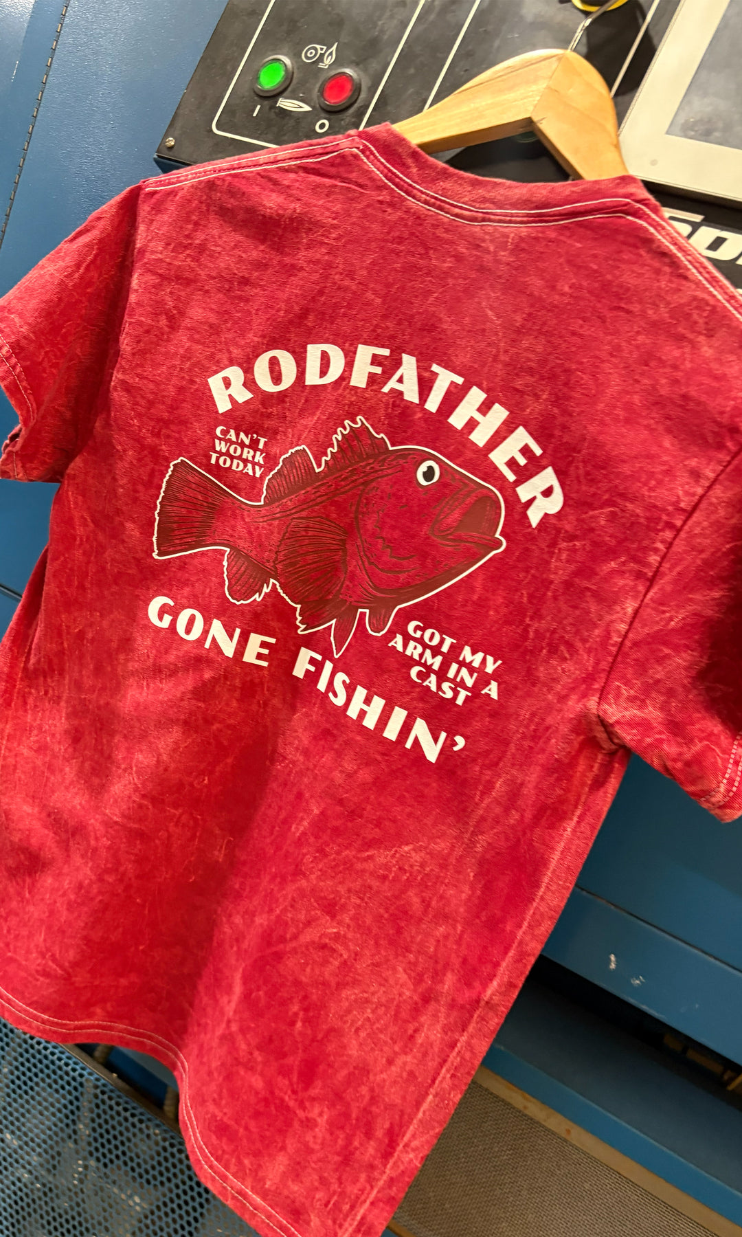 RodFather Mineral Washed Graphic Shirt
