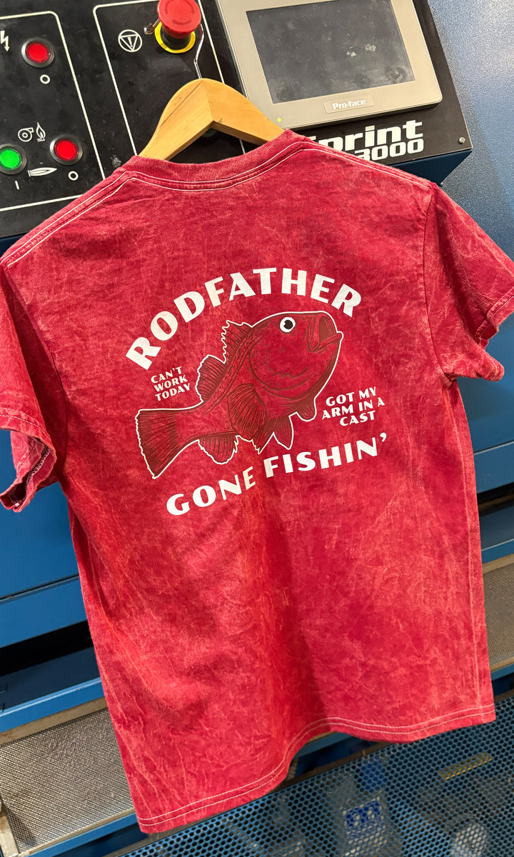 RodFather Mineral Washed Graphic Shirt