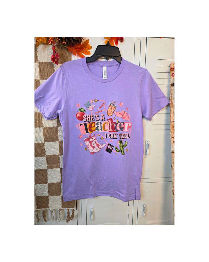 She is a Teacher  I Can Tell Graphic T-Shirt