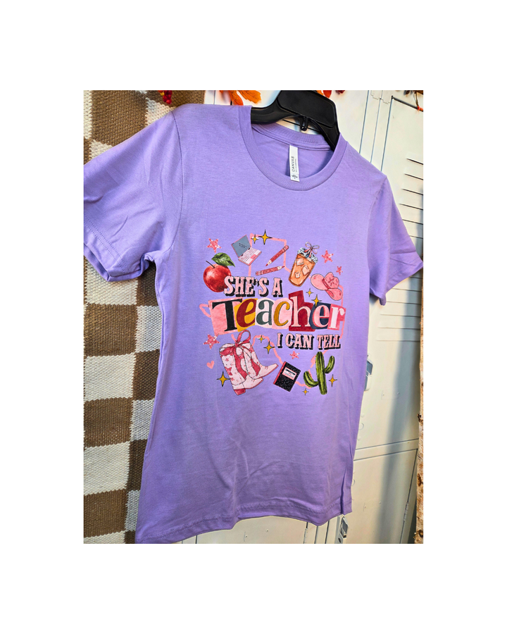 She is a Teacher  I Can Tell Graphic T-Shirt
