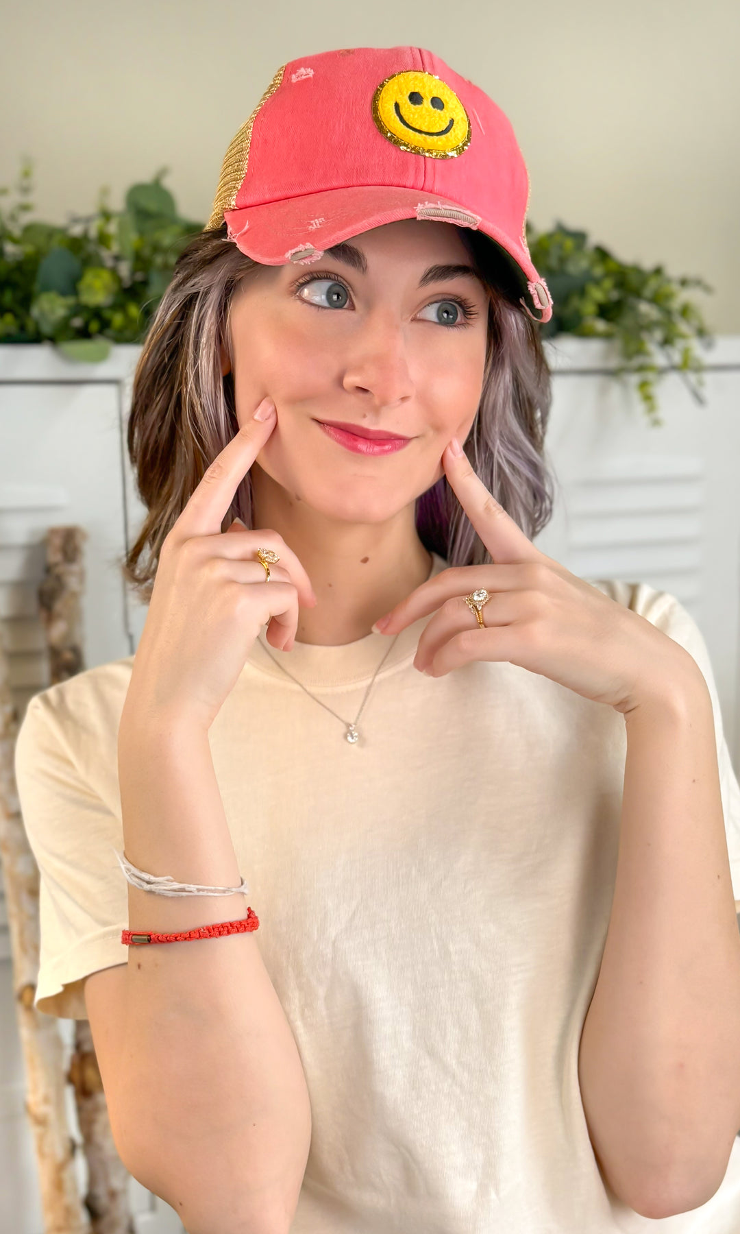 Smiley Ideal Chenille Vintage Hat