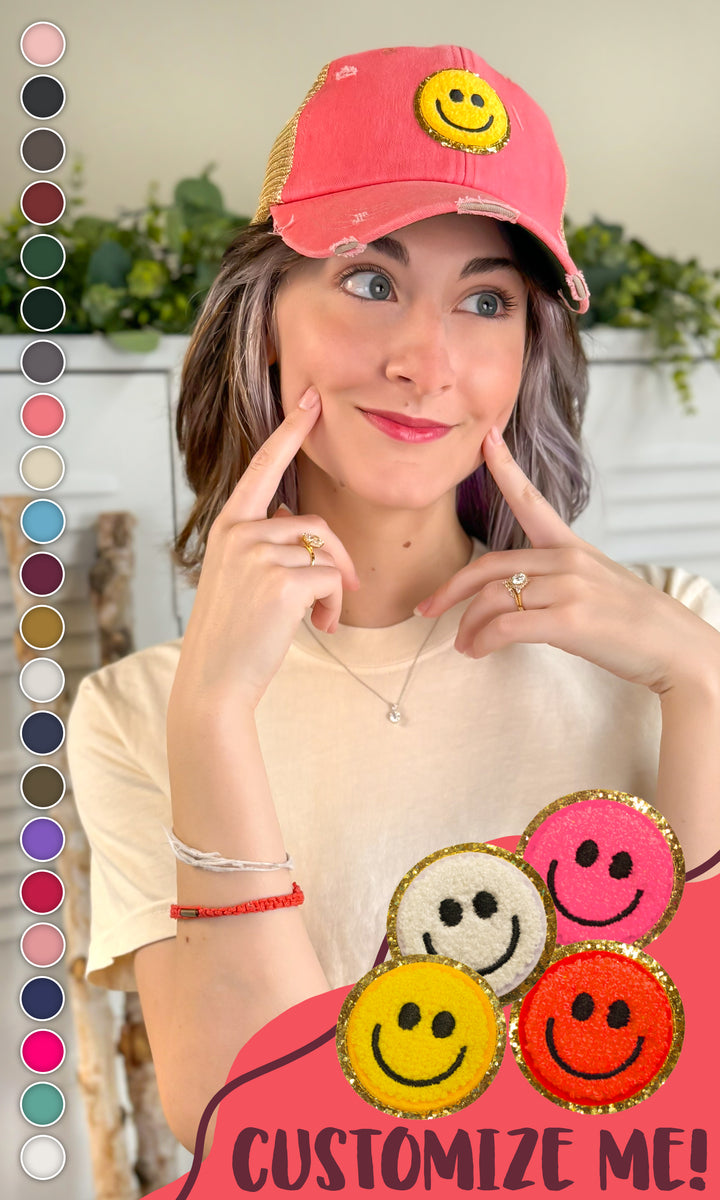 Smiley Ideal Chenille Vintage Hat