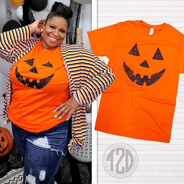 Pumpkin Face Halloween T-Shirt