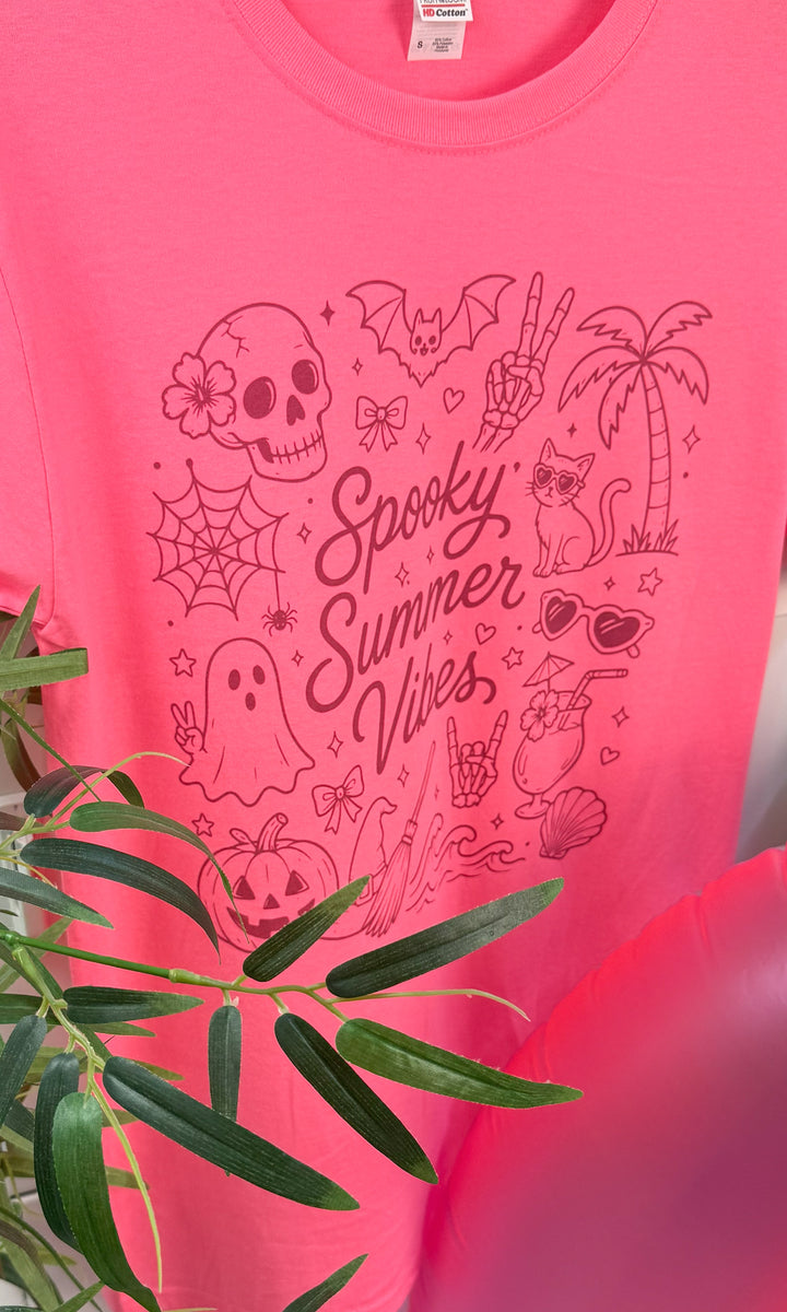 Spooky Summer Vibes Graphic T-Shirt
