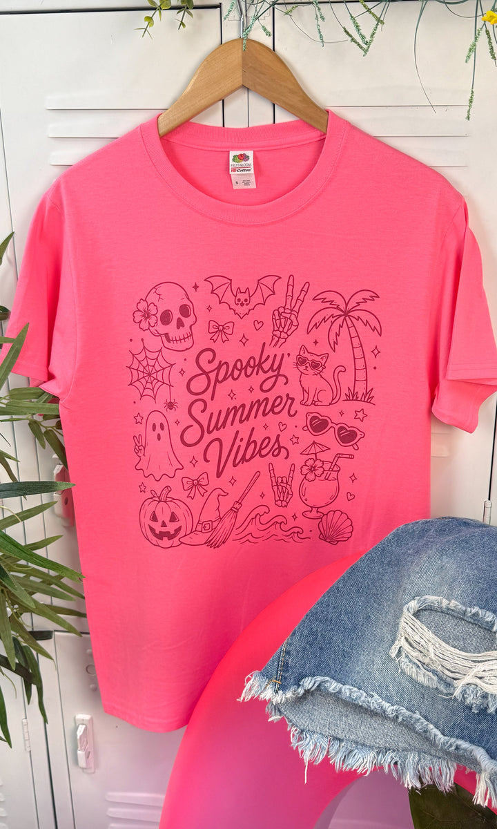 Spooky Summer Vibes Graphic T-Shirt