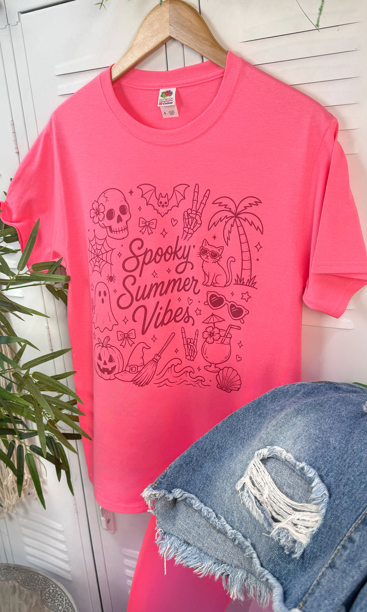 Spooky Summer Vibes Graphic T-Shirt