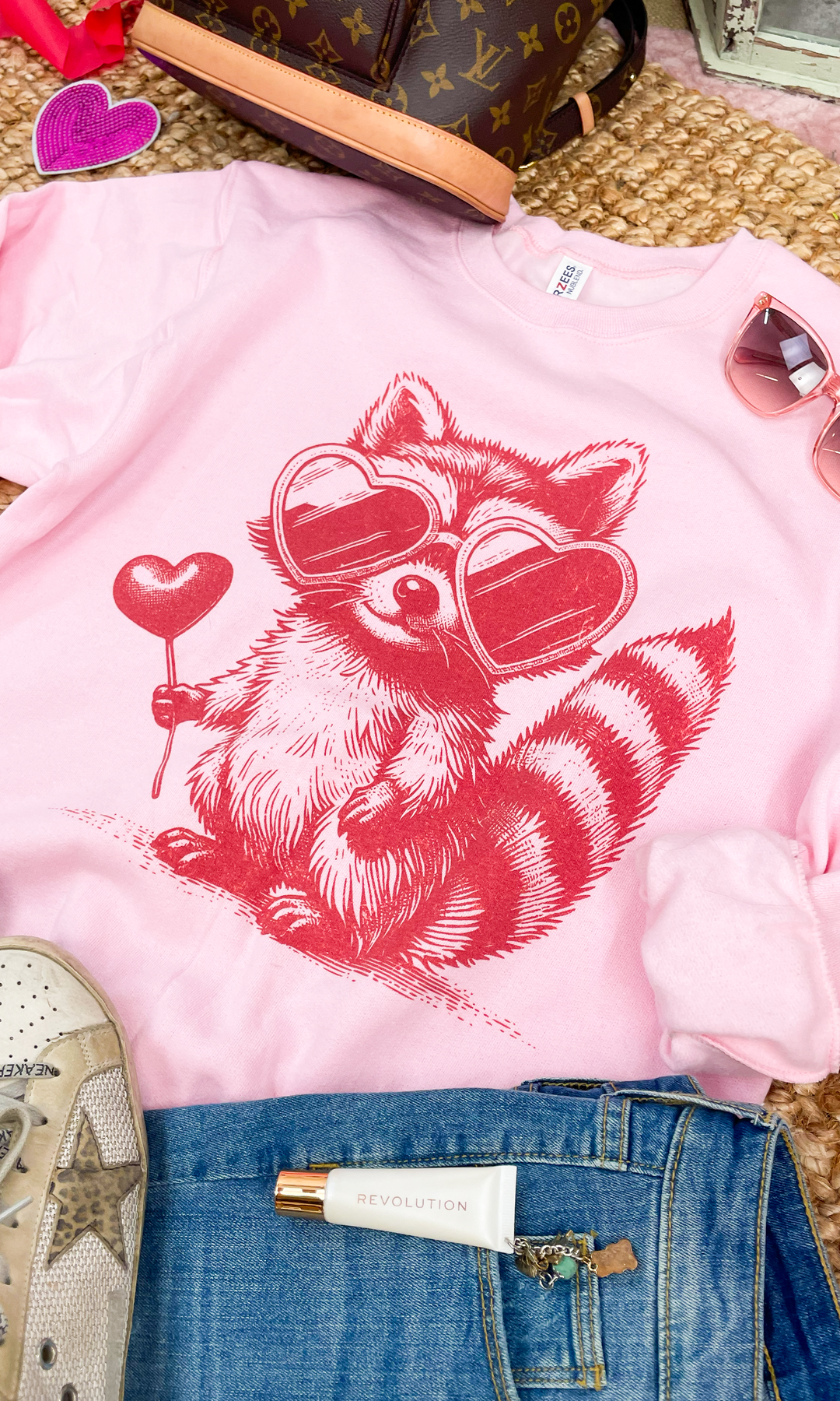 Sucker Raccoon Graphic Sweatshirt