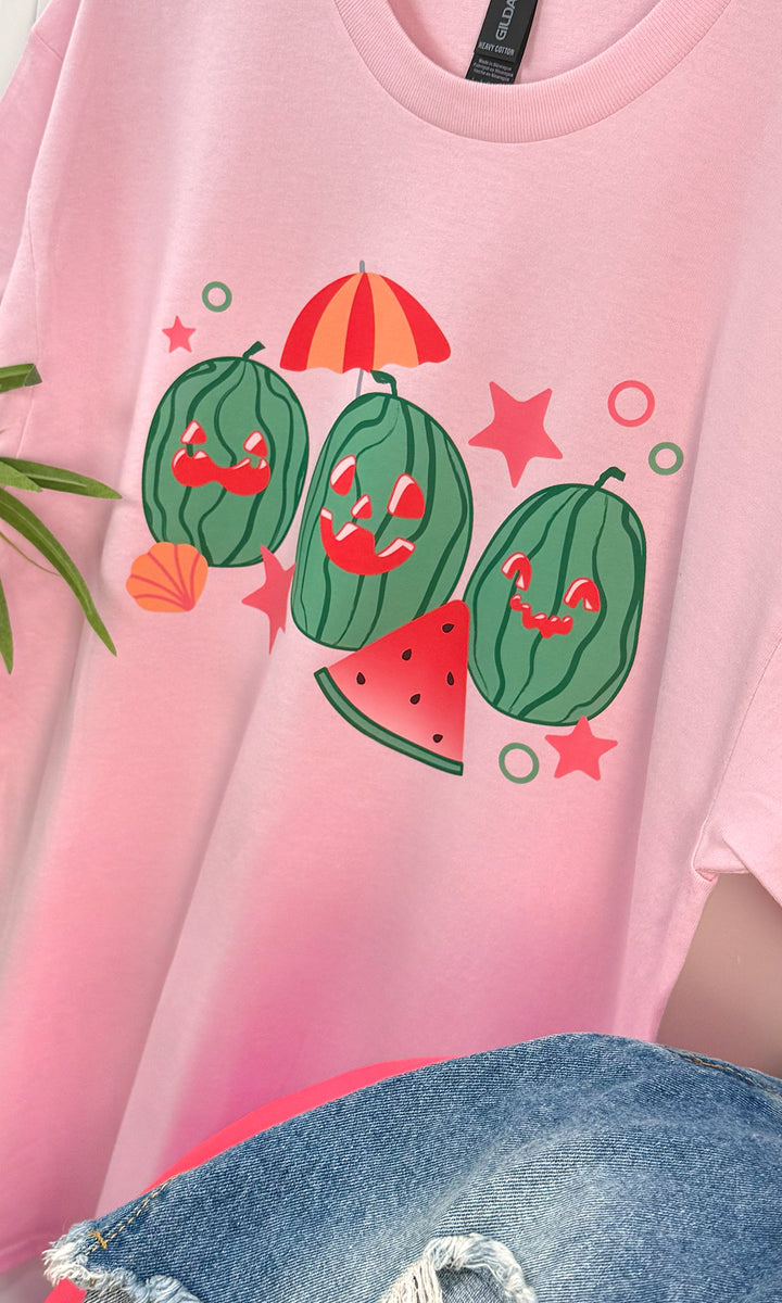 Summer Jack-O-Lantern Graphic T-Shirt