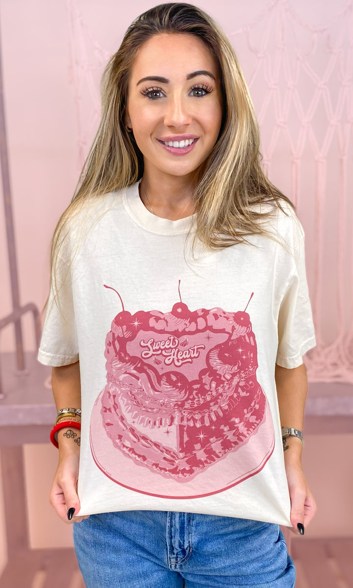 Sweetheart Cake Graphic T-Shirt