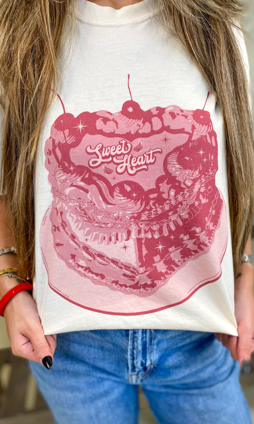Sweetheart Cake Graphic T-Shirt
