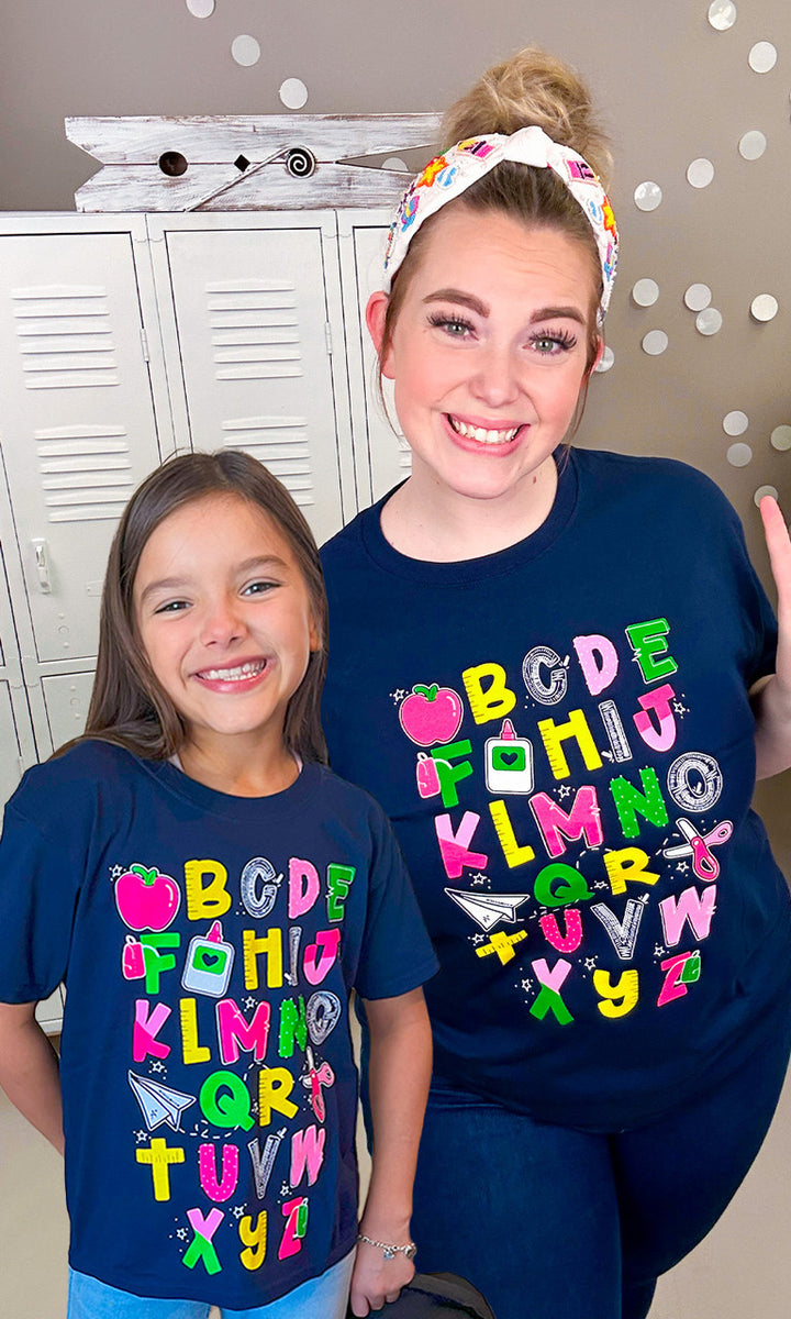 T2D Alphabet School Graphic T-Shirt