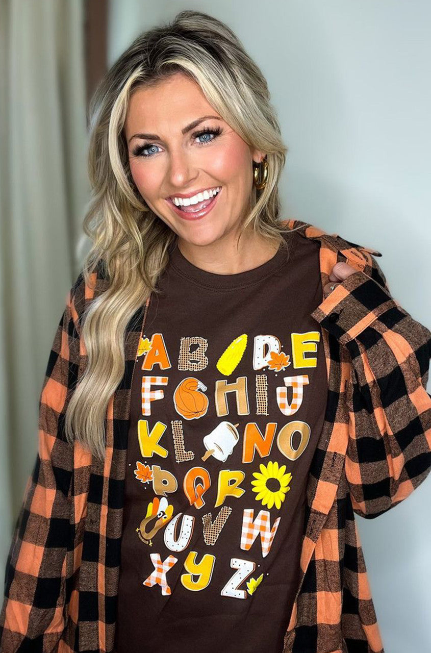T2D Alphabet Thanksgiving T-Shirt