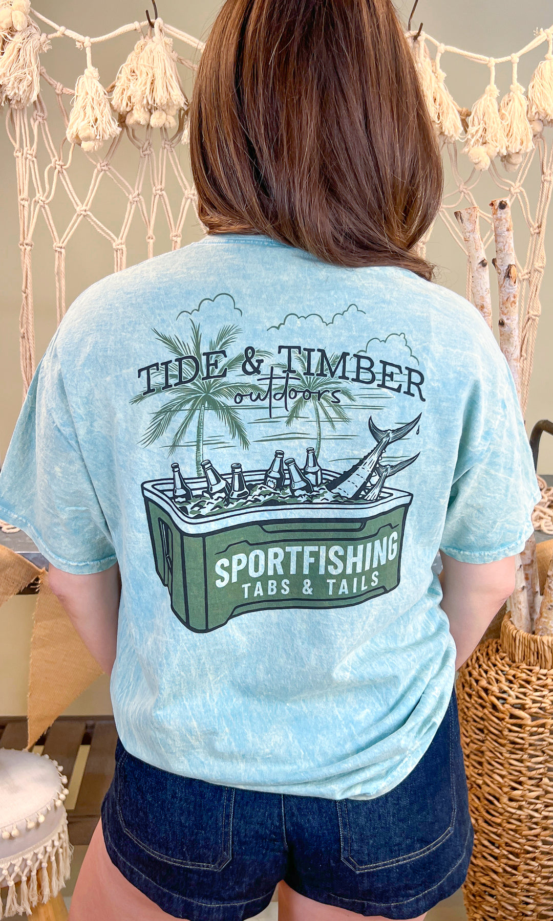 Tabs &amp; Tails Mineral Washed Graphic Shirt