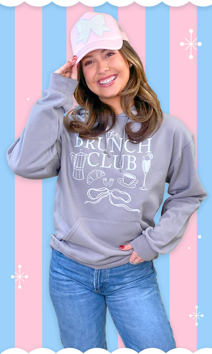 The Brunch Club Doodle Graphic Hoodie