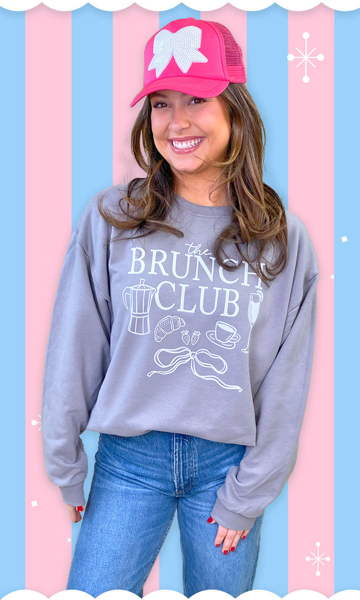 The Brunch Club Doodle Graphic Sweatshirt