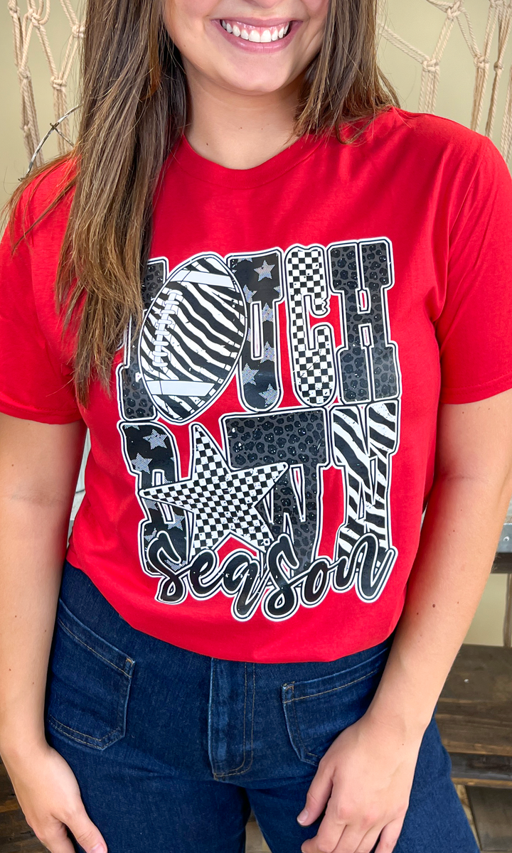 Touchdown Season Football Graphic T-Shirt
