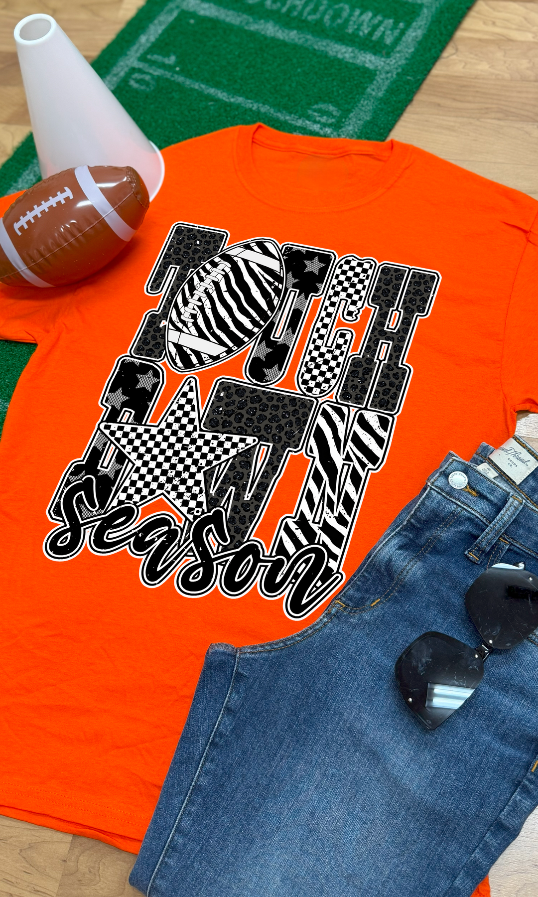 Touchdown Season Football Graphic T-Shirt