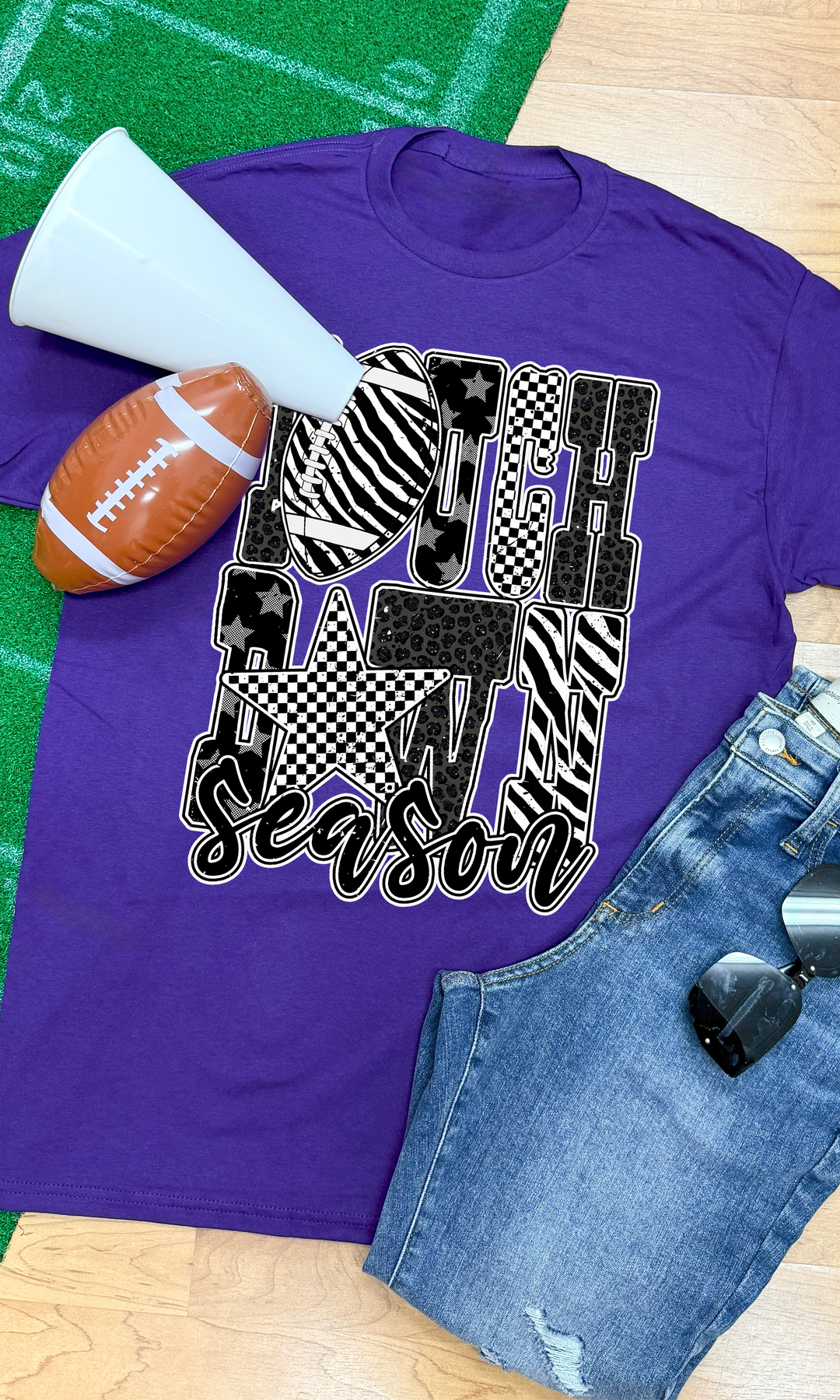 Touchdown Season Football Graphic T-Shirt