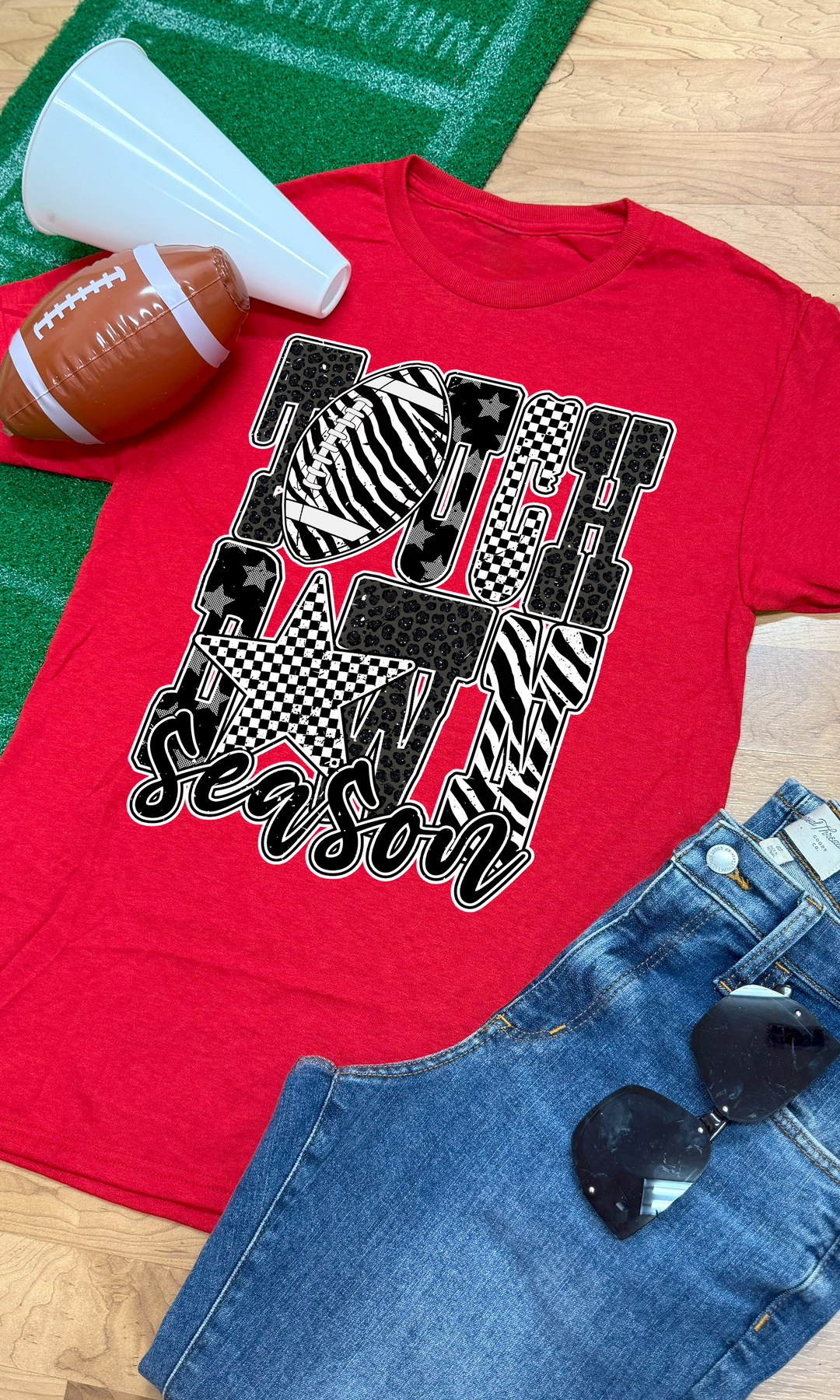 Touchdown Season Football Graphic T-Shirt