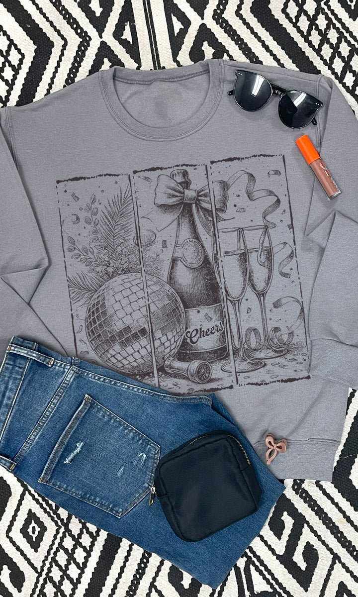 Vintage New Years Graphic Sweatshirt