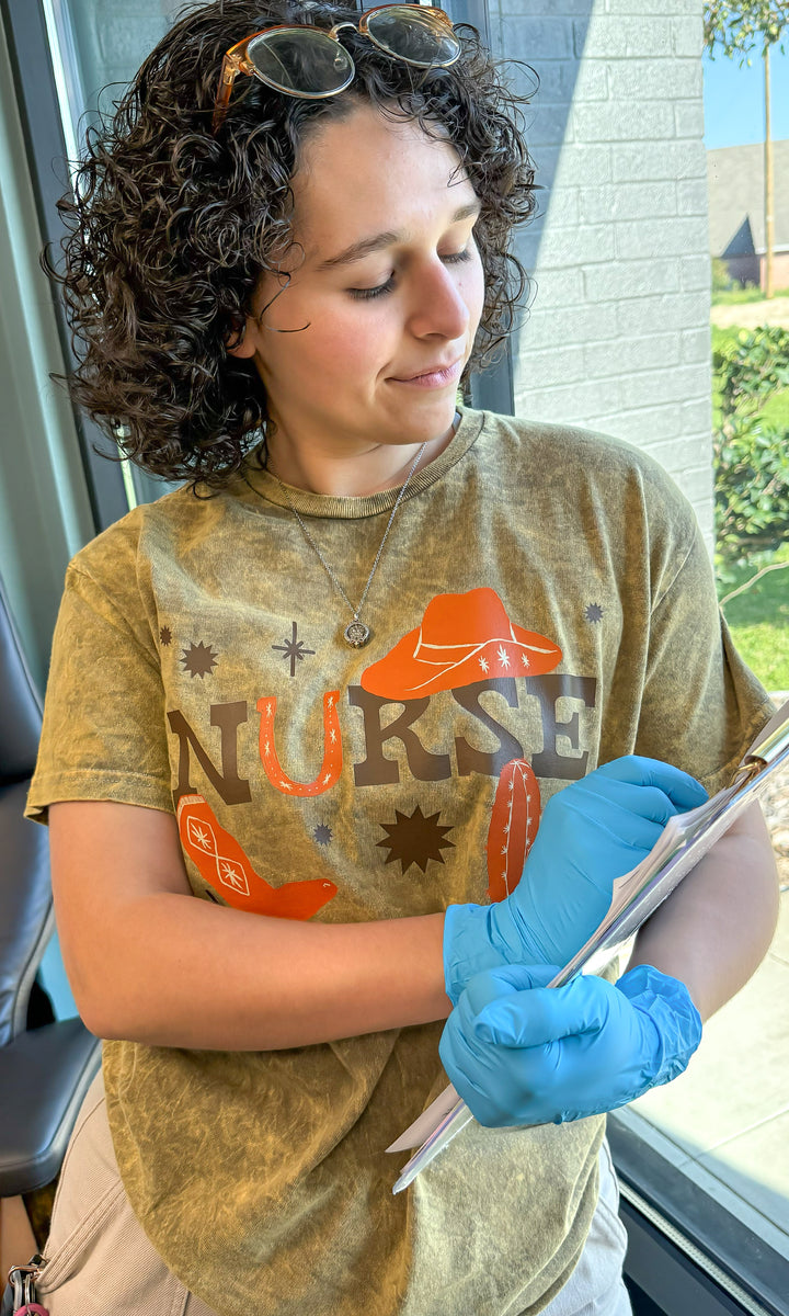 Western Nurse Mineral Wash Graphic T-shirt