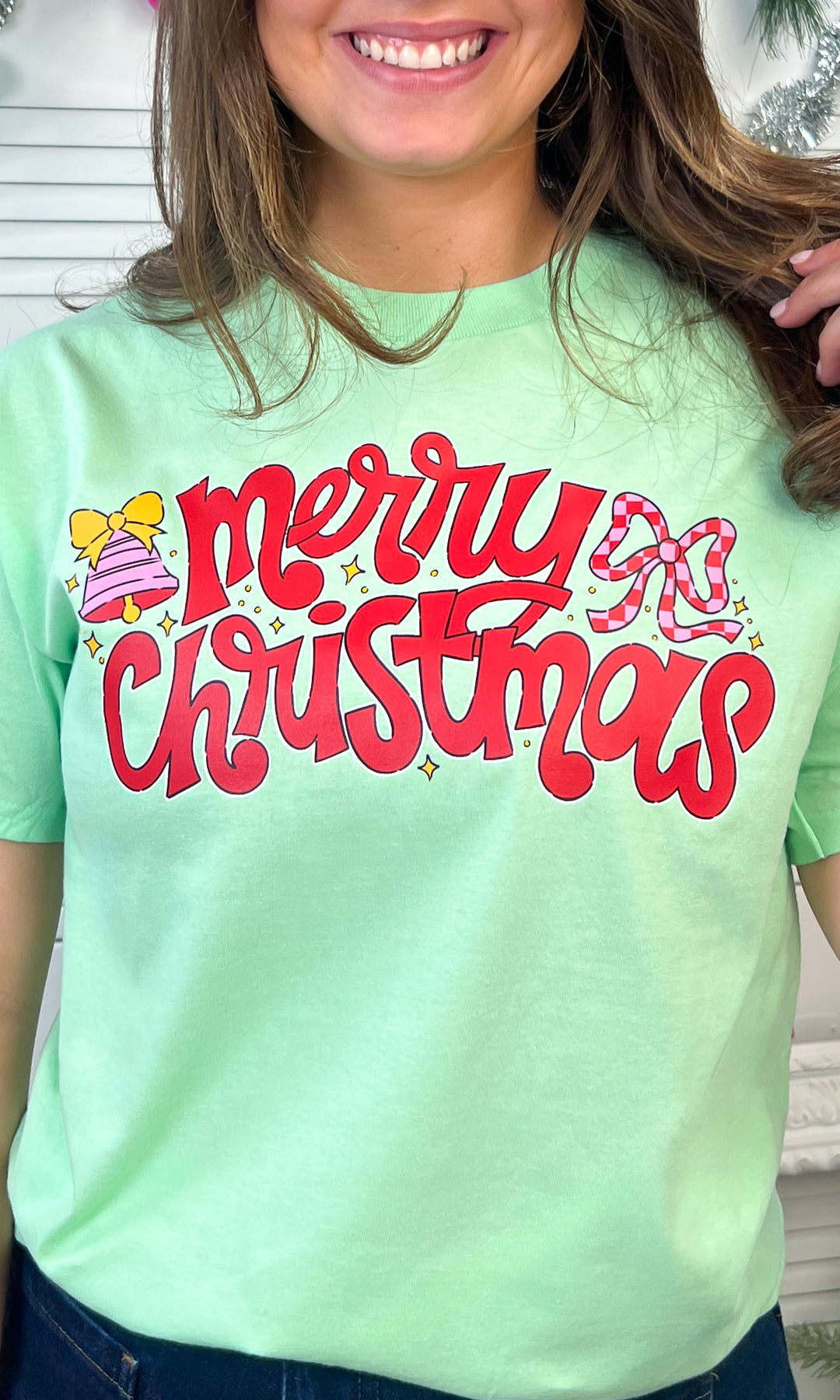 Whimsy Merry Christmas Graphic T-Shirt