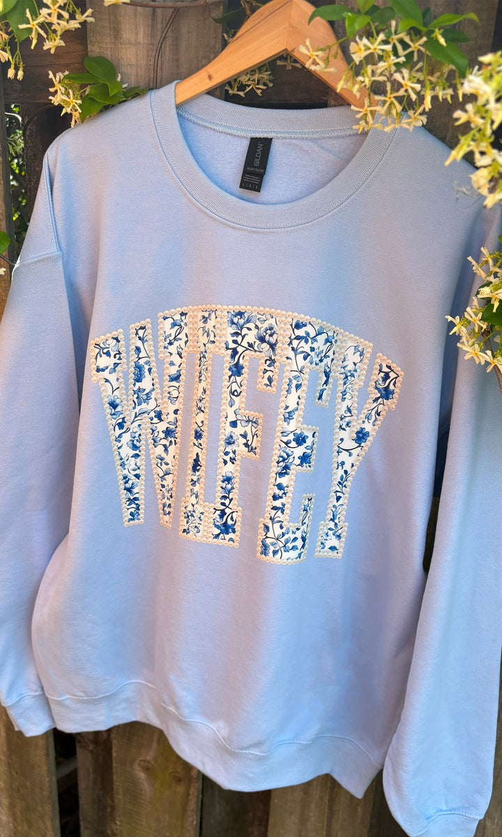 Wifey Pearl Graphic Sweatshirt