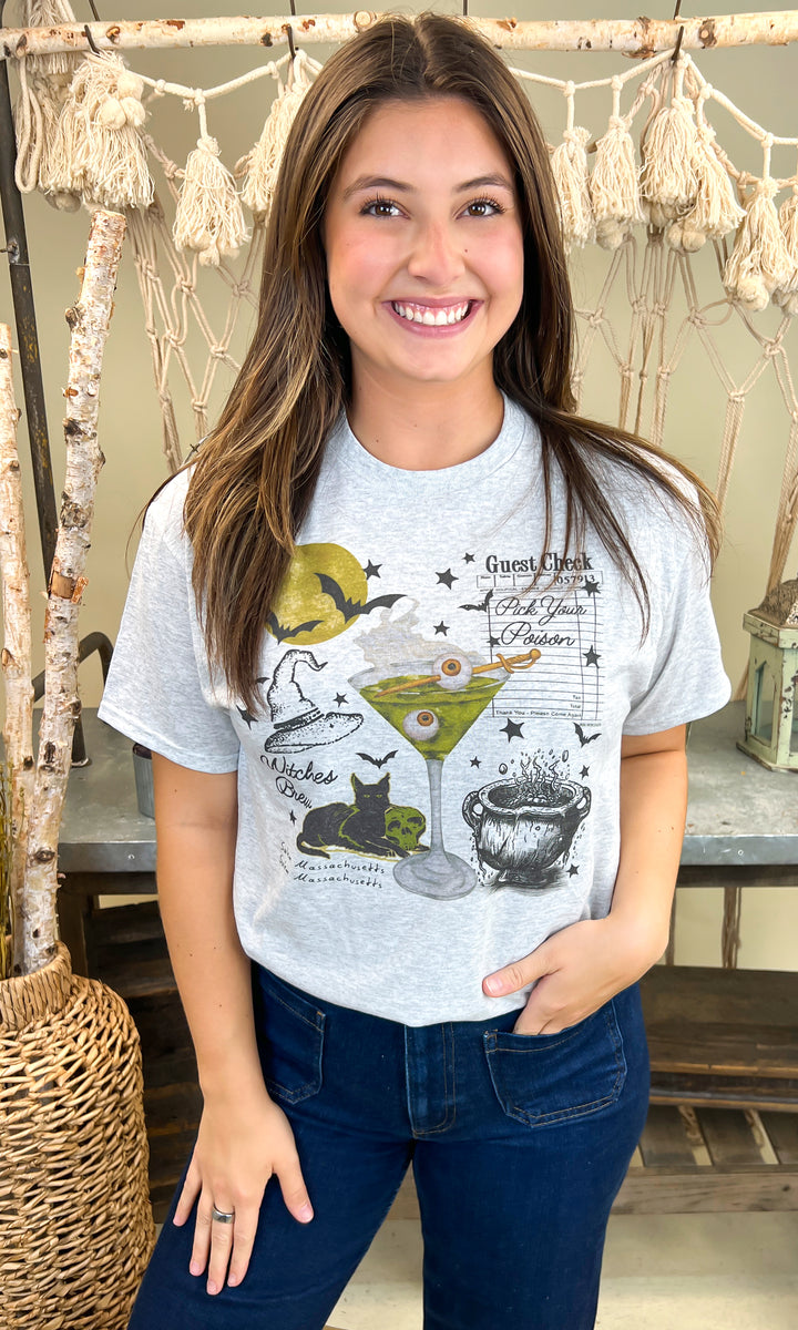 Witches Brew Collage Halloween Graphic Shirt