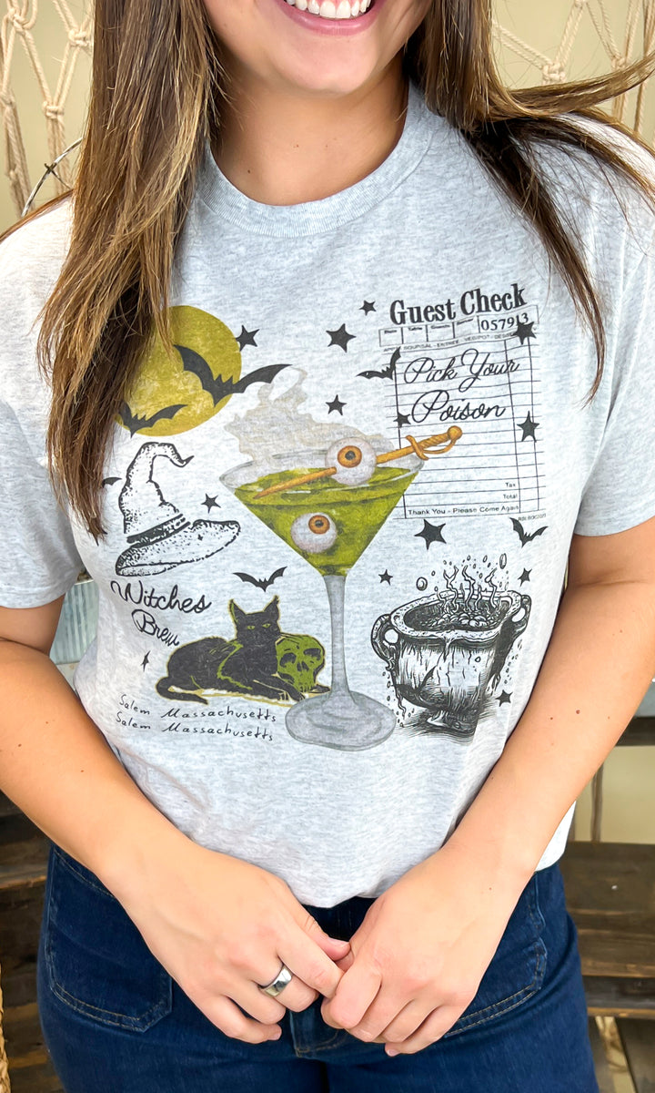Witches Brew Collage Halloween Graphic Shirt