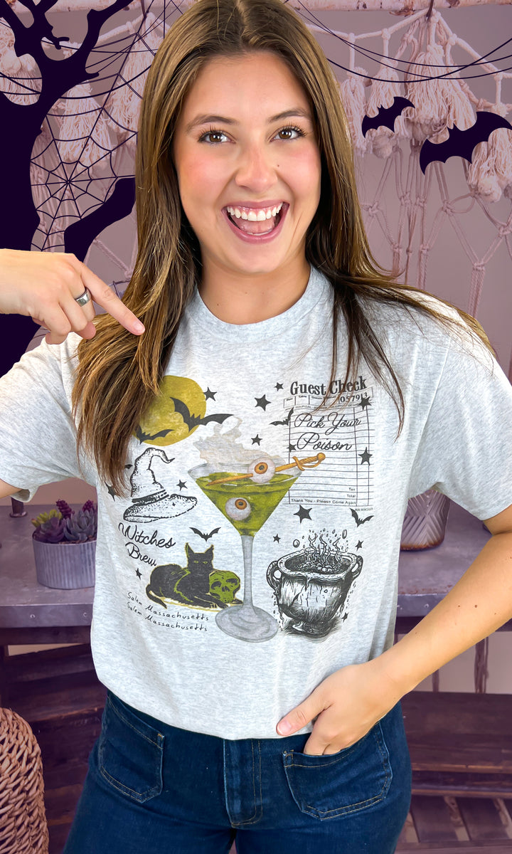Witches Brew Collage Halloween Graphic Shirt