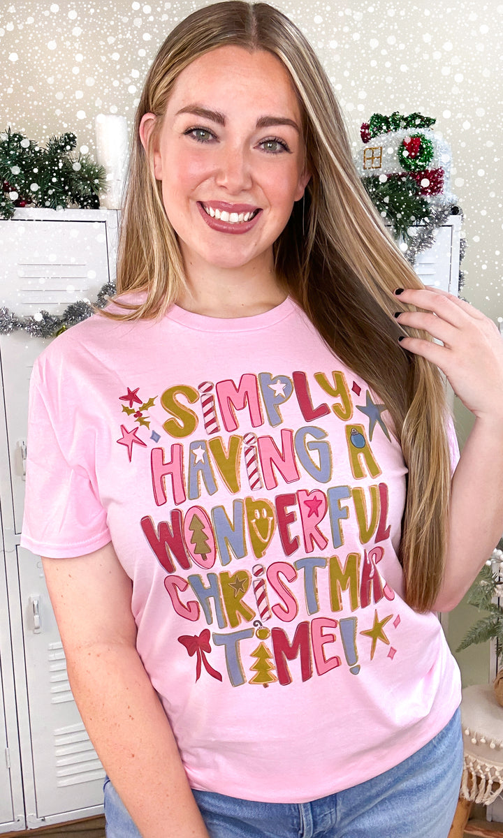 Wonderful Christmas Time Graphic T-Shirt