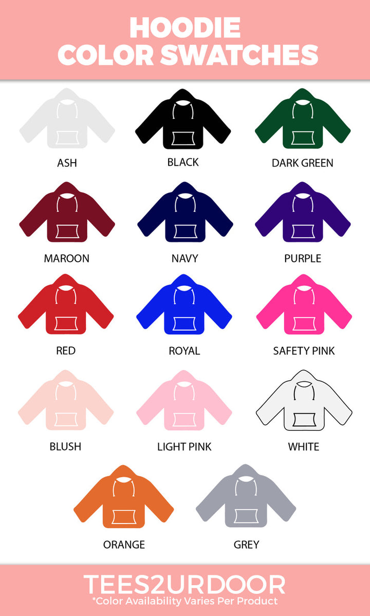 Custom Flock Big Letter Adult Hoodie