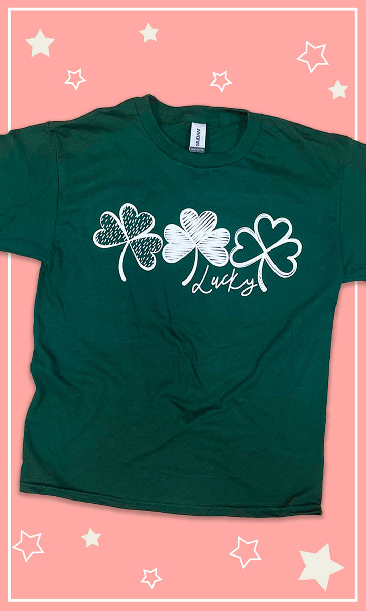 Lucky Clovers Graphic Youth T-Shirt