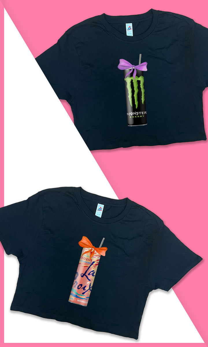 Bow Beverages Graphic Crop Top