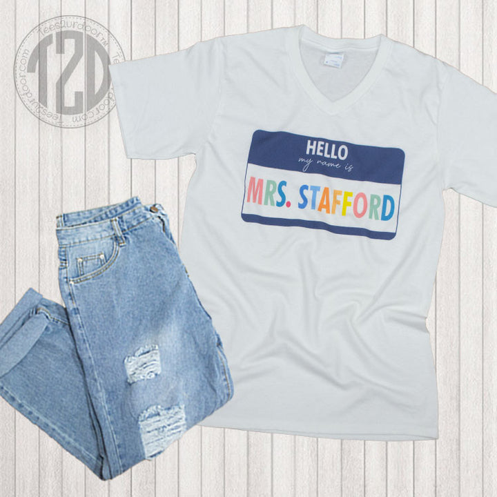 Hello My Name is V-Neck T-Shirt