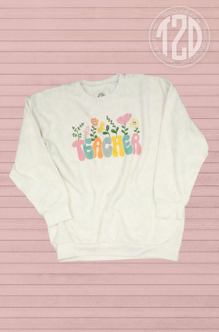 Groovy Flower Teacher Sweatshirt
