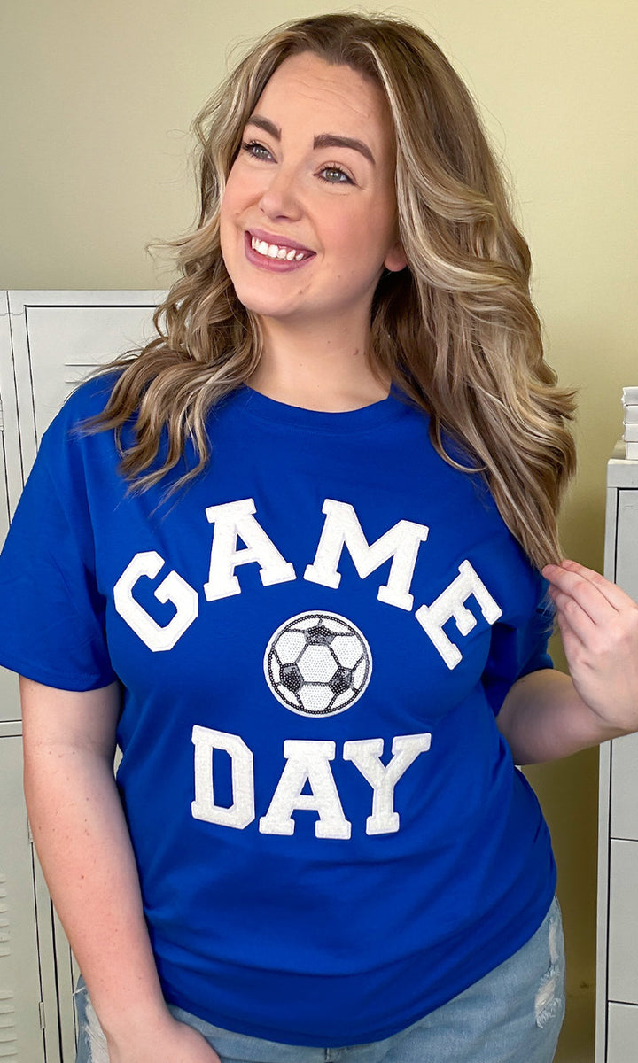 Game Day Sparkle Soccer Adult T-Shirt