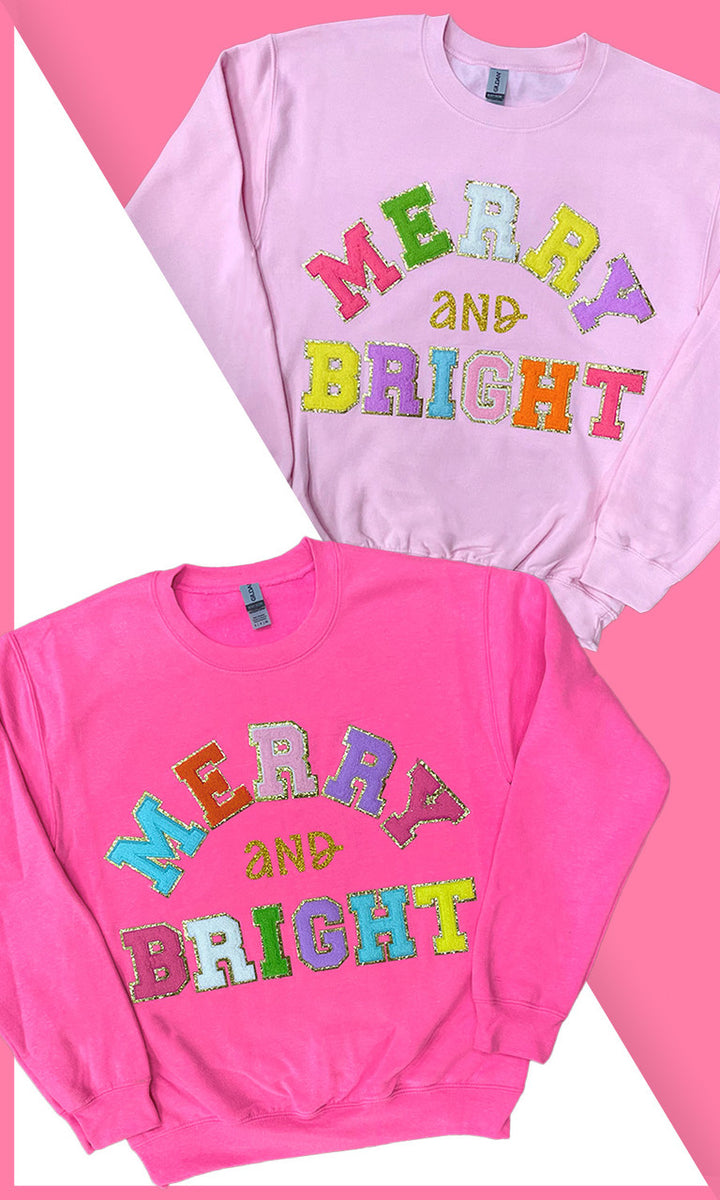 Merry and Bright Ideal Chenille Sweatshirt