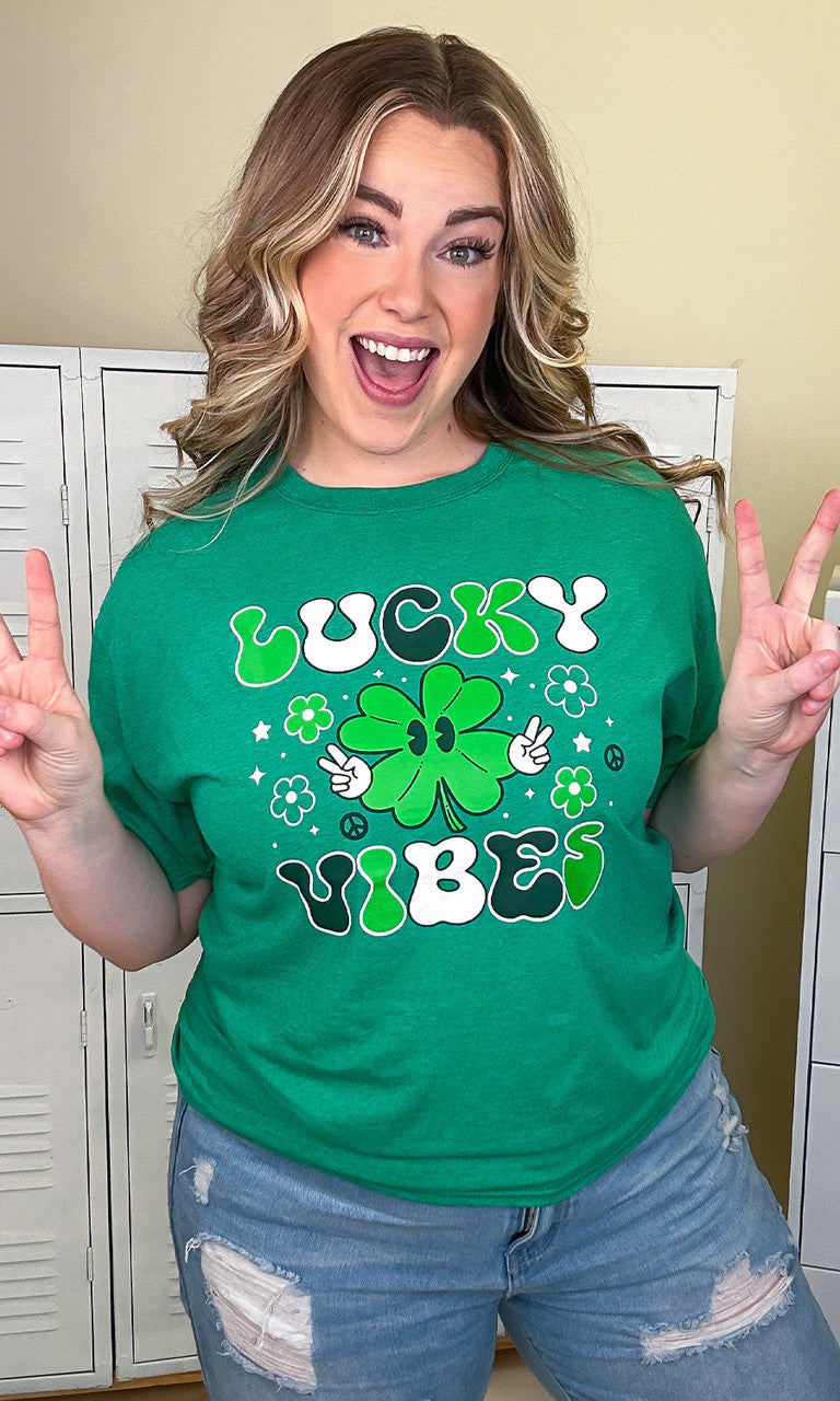 Lucky Vibes Adult Graphic T-Shirt
