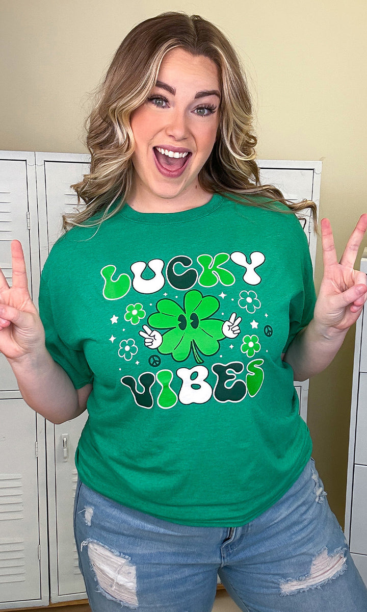 Lucky Vibes Adult Graphic T-Shirt