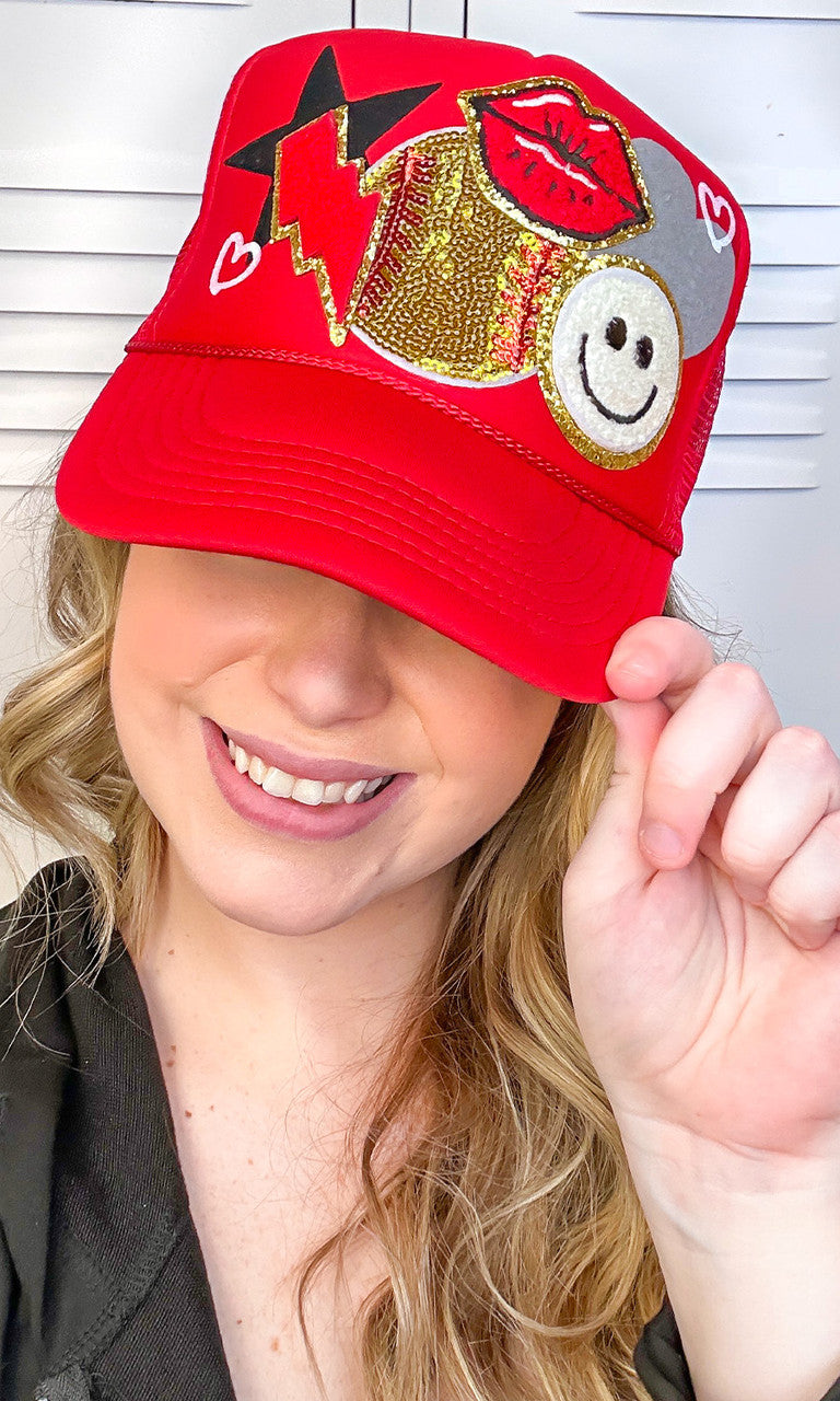 Softball Patch Trucker Hat