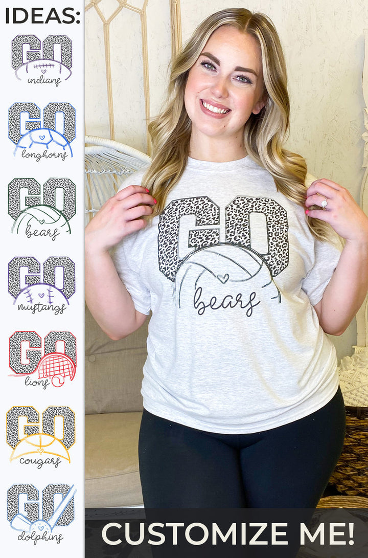 Custom Leopard Go Sport T-Shirt