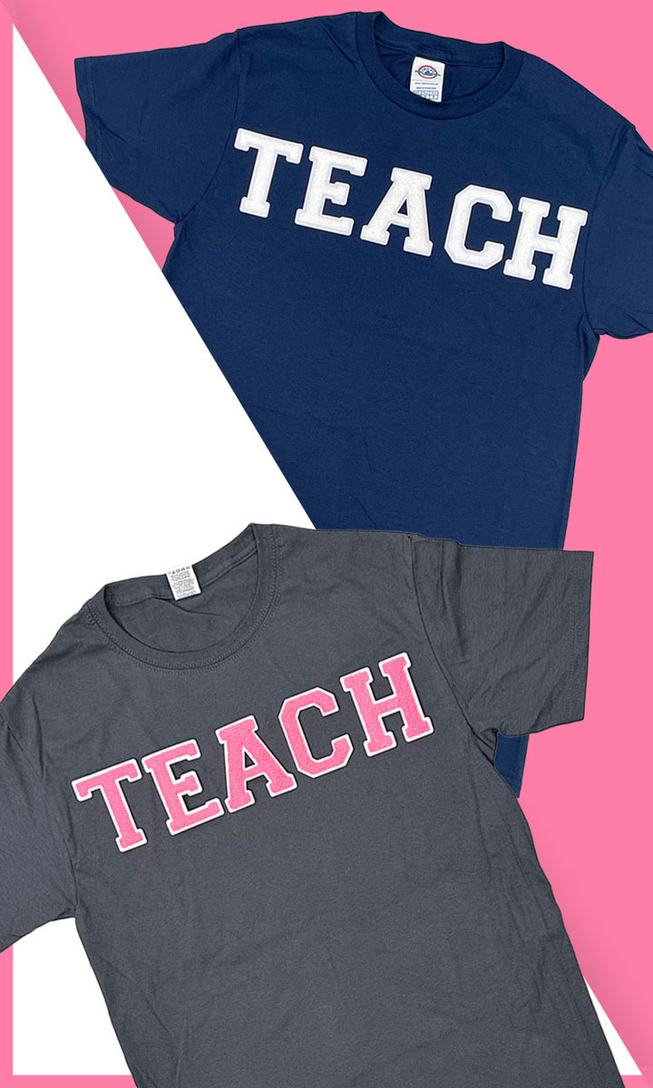 Soft Chenille Teach T-Shirt