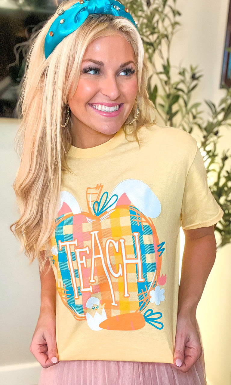 Easter Apple Teach Graphic T-Shirt