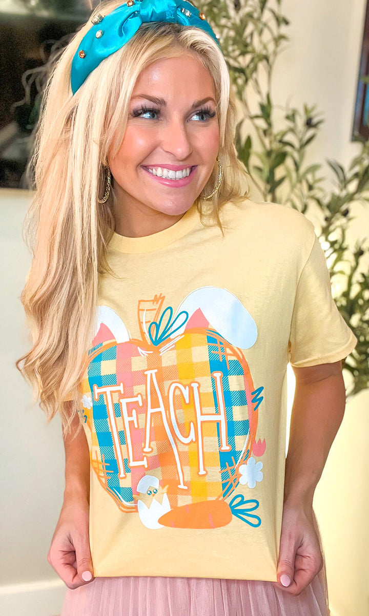 Easter Apple Teach Graphic T-Shirt