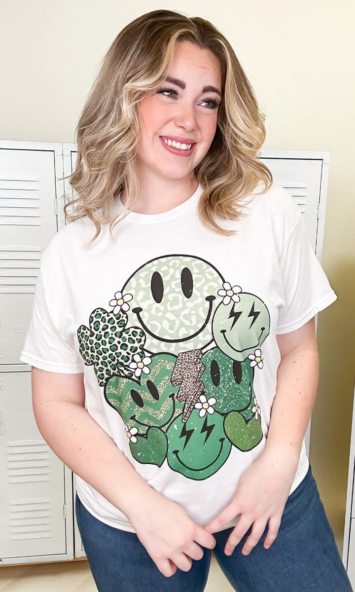 St. Patrick’s Vibes Adult Graphic T-Shirt